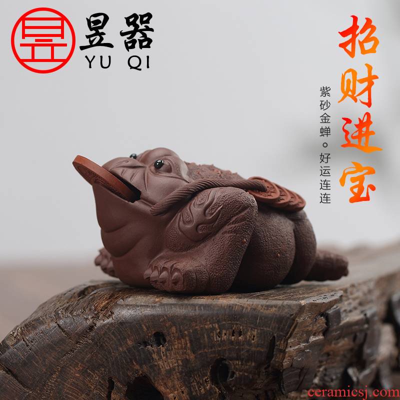 Yu is yixing purple sand tea pet furnishing articles a thriving business three jewellery toads play the mythical wild animal tea tea tea art accessories can raise