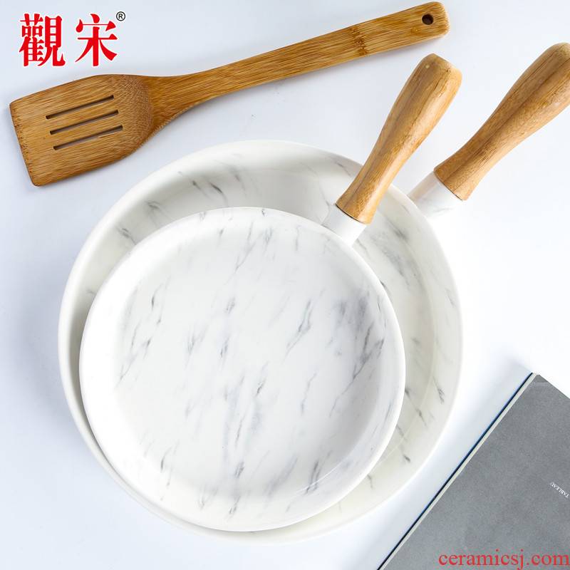 View the song View the song dynasty jingdezhen Japanese I and contracted white ceramic salad steak dishes soup bowl cold soup