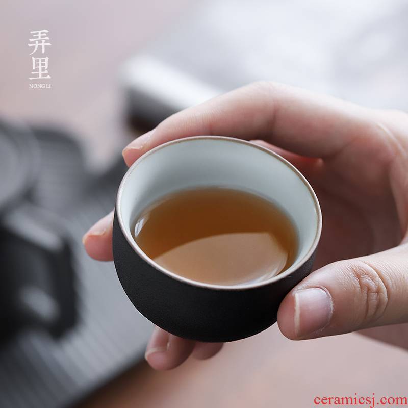 The Get | Japanese coarse pottery sample tea cup in the ocean 's personal cup cup single CPU kung fu ceramic cups kung fu tea cups