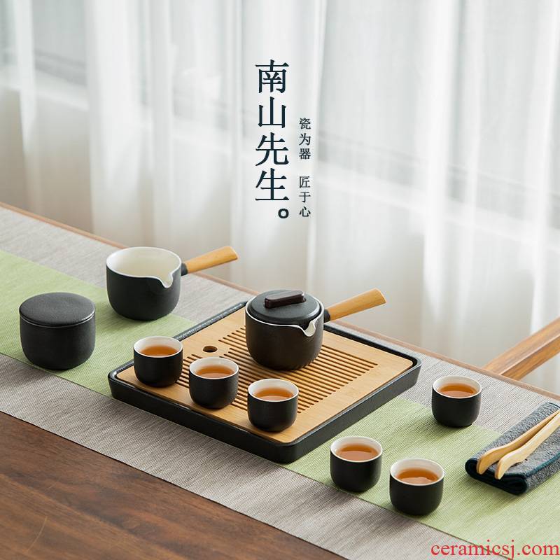 Mr Nan shan household whole tea set a visitor office contracted small ceramic tea set Japanese tea table