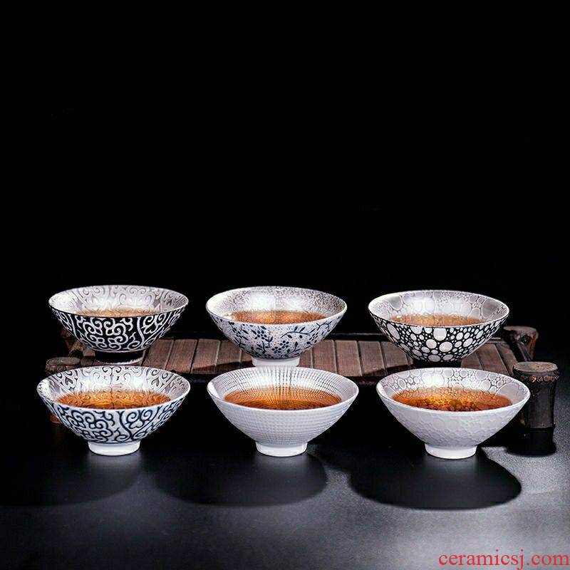 999 sterling silver cup tasted silver gilding ceramic cups kung fu master sample tea cup small bowl tea cups of tea cups