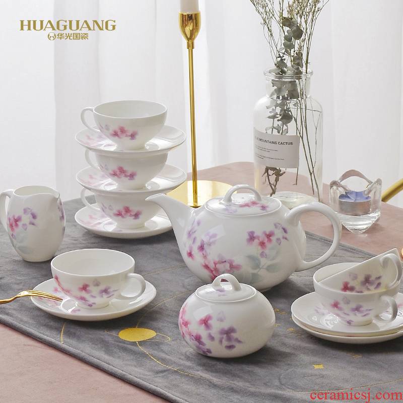 Uh guano countries porcelain ceramic coffee cup set ruby contained sweet European ipads China tea tea coffee