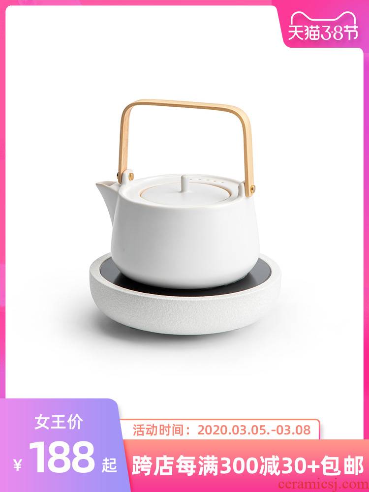 Mr Nan shan cat mirror TaoLu boiled tea machine small household.mute steamed tea stove glass ceramic kettle