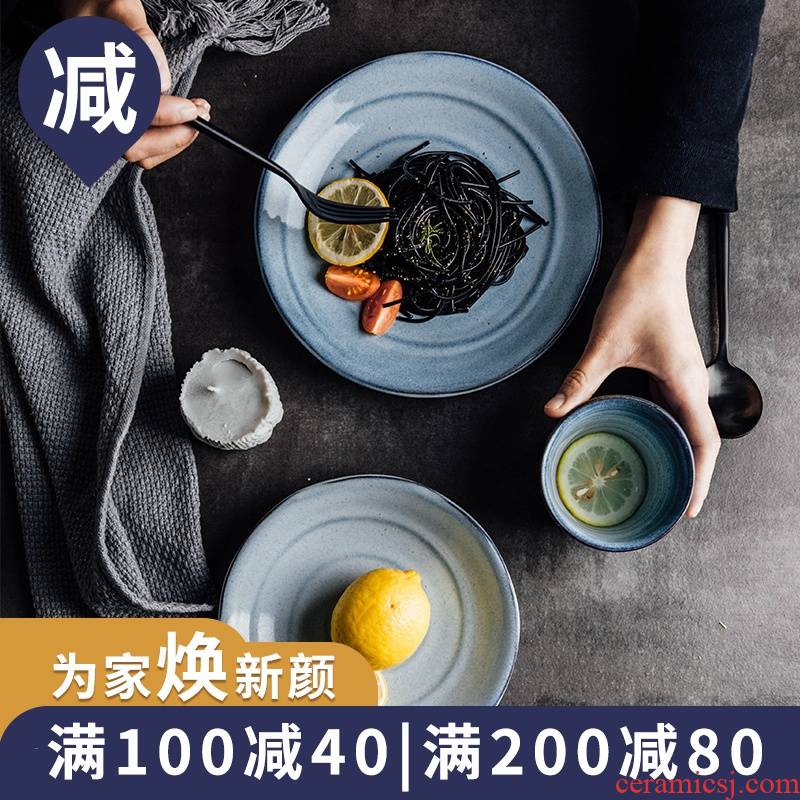 The content aizen Japanese ceramics tableware suit western pasta dishes dishes fruit salad bowl dish suits for