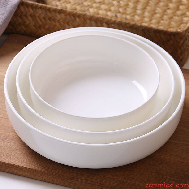 Ceramic plates home dishes deep deep orifice plate plate ipads porcelain dish dish dish cooking soup plate creative deep litter tray