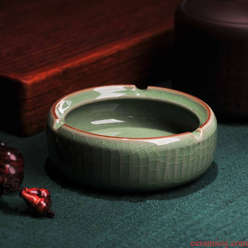 Ceramic creative move ashtray story adorable large celadon ou crystal gift package mail sitting room