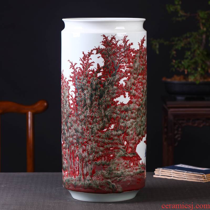 Offered home - cooked vase in the sitting room place jingdezhen ceramic decoration flower implement household act the role ofing is tasted ikebana art porcelain