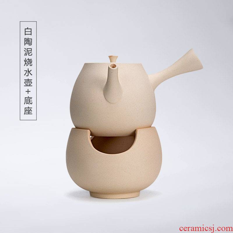 British alcohol lamp ceramic kung fu tea kettle boil tea stove the coarse pottery teapot TaoLu mini side put the pot