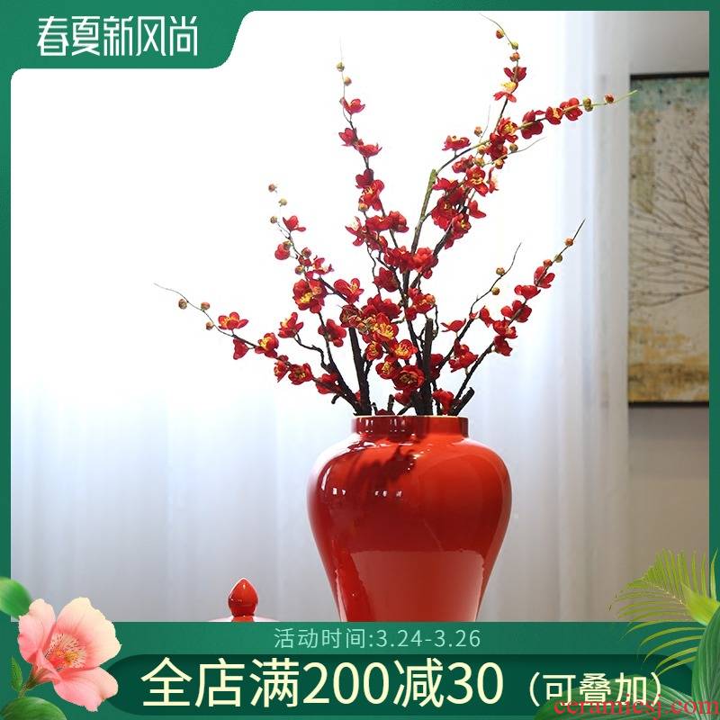Jingdezhen general pot of new Chinese style flower vase decoration flower implement mesa porch place candy jar caddy fixings