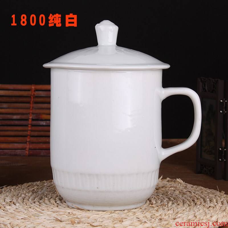 Big capacity ceramic with cover cup 1800 ml of large - sized overlord of jingdezhen tea cup cup of cold water