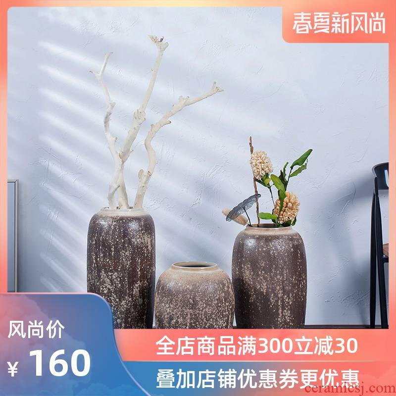 The vase study of I and contracted sitting room adornment ceramic vase landing, TV ark, home decoration flower arranging furnishing articles