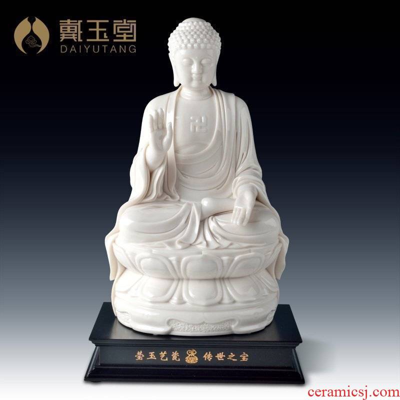 Yutang dai dehua white porcelain master Su Qinghe its art crafts collection/giant Buddha D29-09