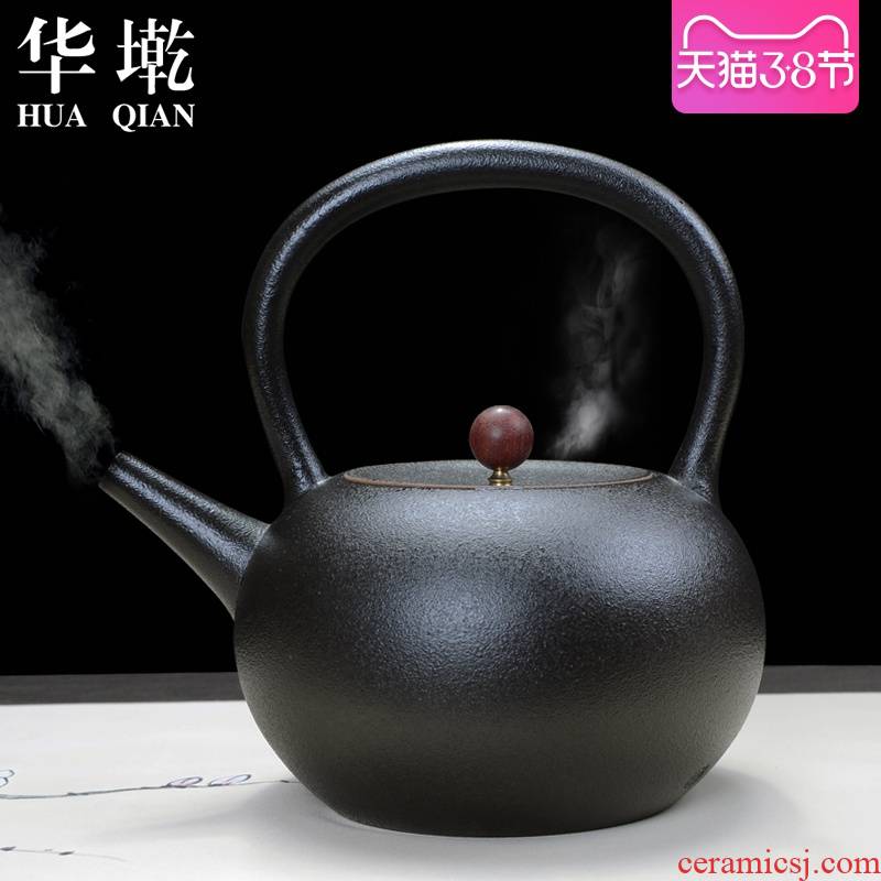 China Qian electric jug of black ceramic tea boiled tea machine electricity TaoLu five lines of kettle boiled black tea by hand