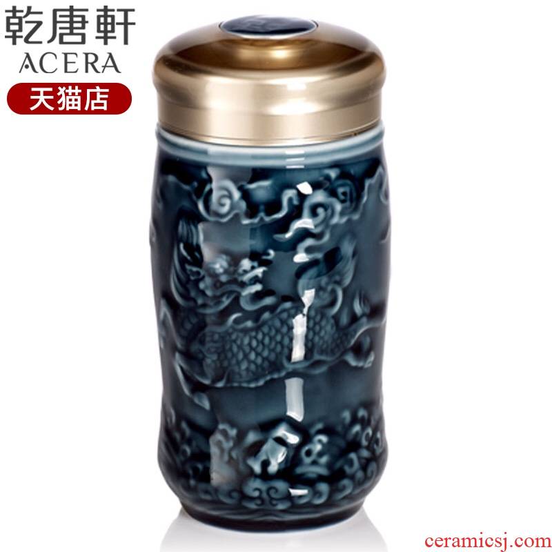 Do Tang Xuan porcelain cup small auspicious kirin cup with single layer ceramic carry tea cup men 's water