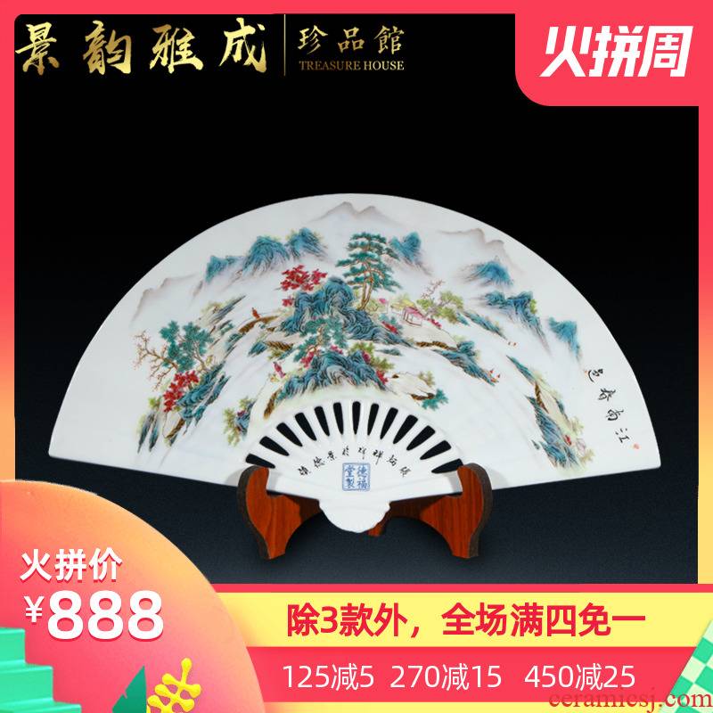 Jingdezhen ceramic hand - made place to live in the sitting room porch jiangnan spring decorations arts and crafts porcelain decoration