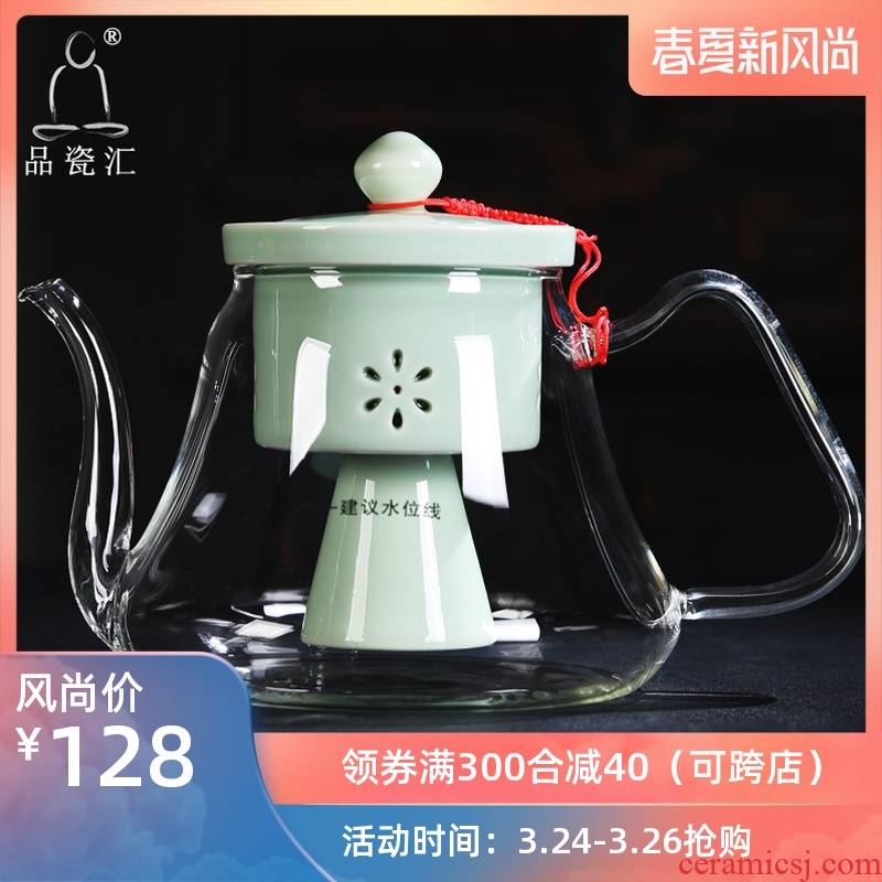 The Product health POTS, glass porcelain remit steamed steaming ceramic teapot tea, black tea pu - erh tea electric TaoLu cooking pot