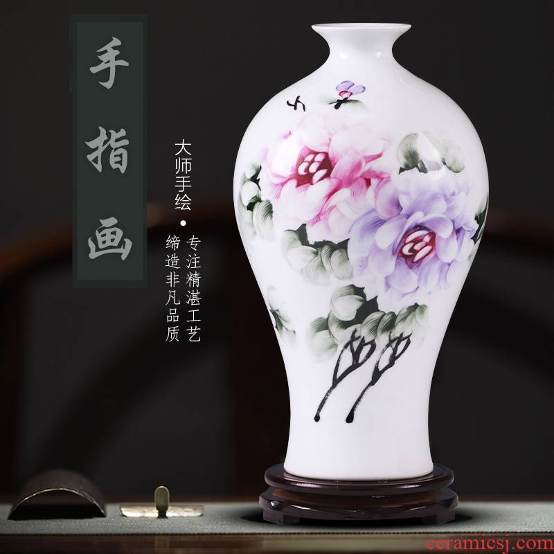 Manual hand - made porcelain jingdezhen ceramics vase son modern household TV ark adornment ornament household act the role ofing is tasted