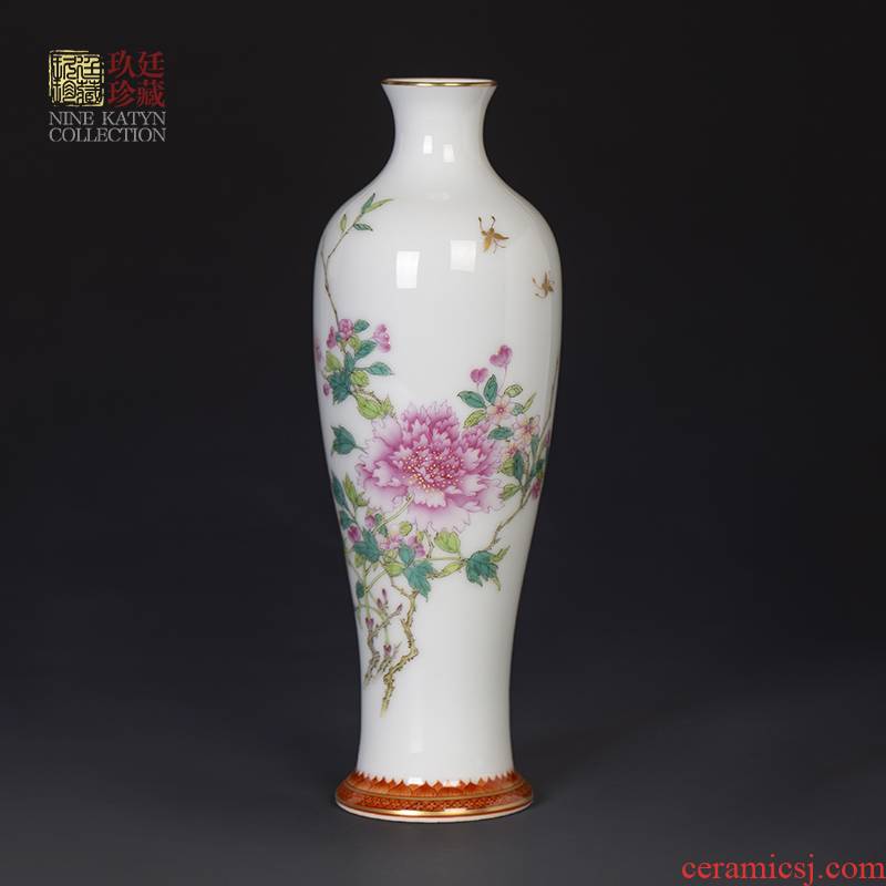 About Nine katyn floret exchanger with the ceramics craft vase furnishing articles sitting room porch of new Chinese rich ancient frame home decoration porcelain