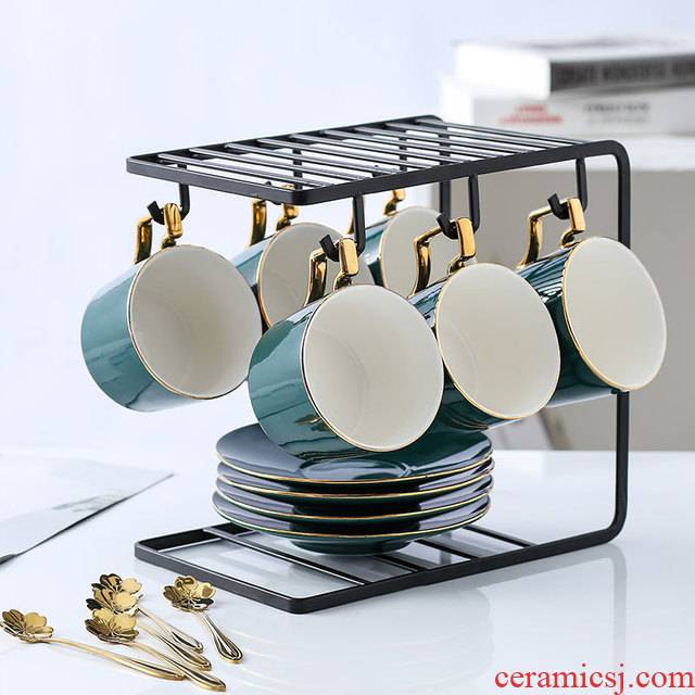 Coffee cup small European - style key-2 luxury home up phnom penh ins wind ceramic cups and saucers suit office afternoon tea cups