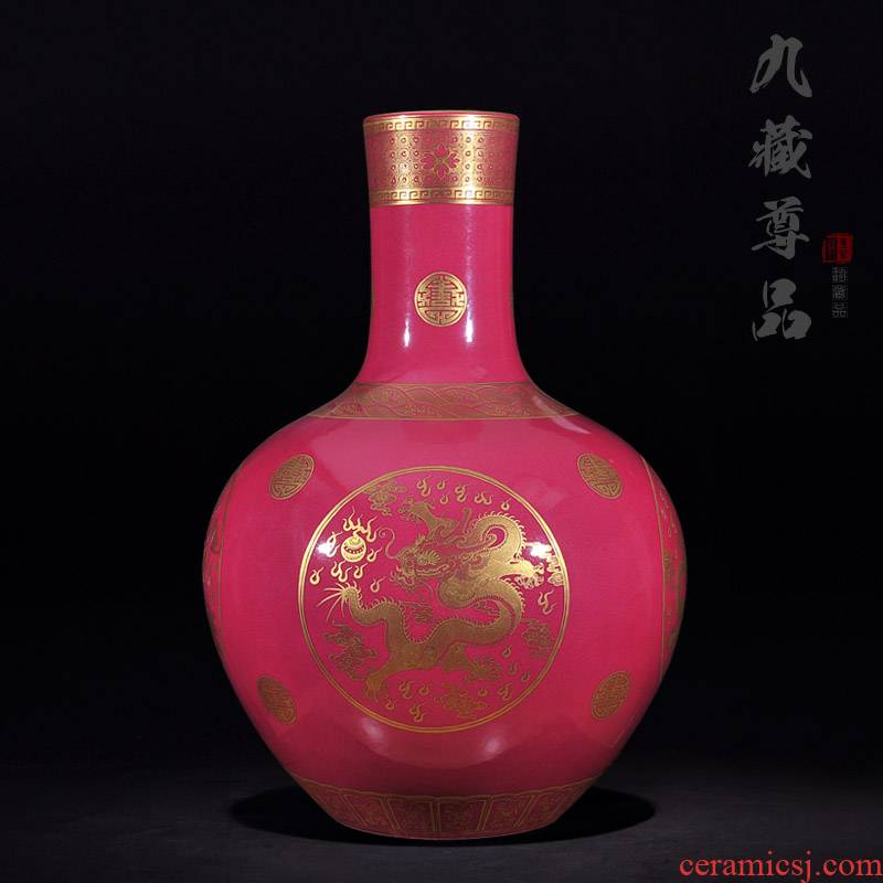 Jingdezhen ceramics antique hand - made to the see colour red dragon tree craft jewelry contracted and fashionable sitting room furnishing articles