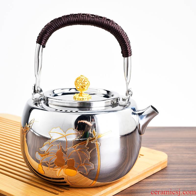 Stainless steel electric TaoLu boiled tea kettle 304 burn blisters teapot high - capacity thickening KaiShuiHu kung fu tea set