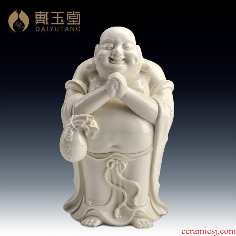 Yutang dai maitreya furnishing articles dehua white porcelain ceramic its art/12 inches congratulation D26-16