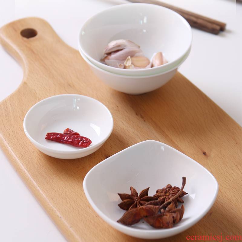 Taste disc ceramic small sauce plate household individuality creative dishes Japanese mini plate dip dishes