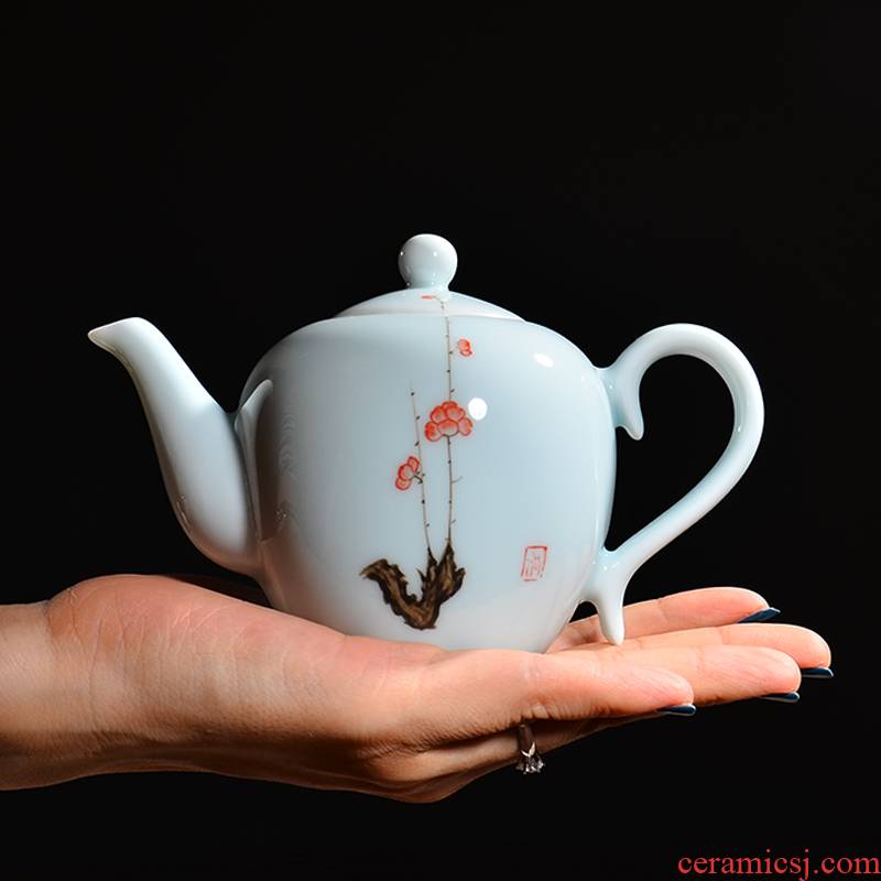 Public remit little teapot jingdezhen ceramics single pot of kung fu tea pot home miniature teapot CiHu black tea tea set