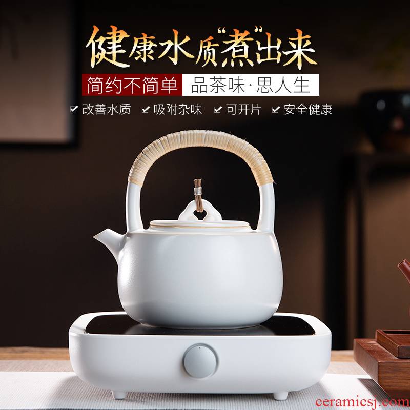 Tea stove electric TaoLu boiled Tea stove suit make Tea kettle home cooked this teapot to open the slice soda glaze ceramic POTS of Tea