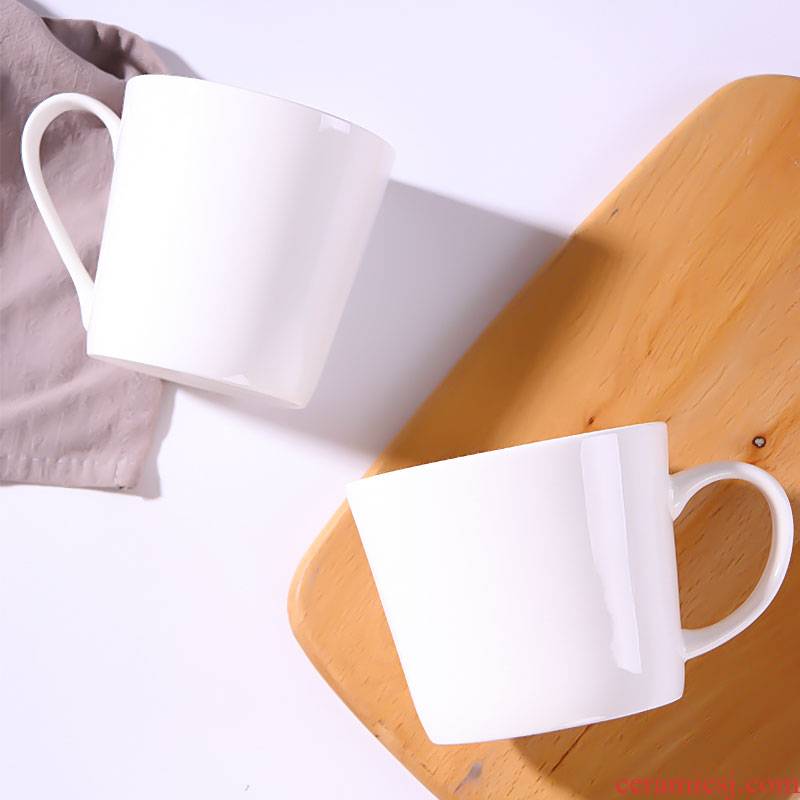 CPU creative move household milk tea Cup white mugs glass ceramic office coffee Cup milk Cup