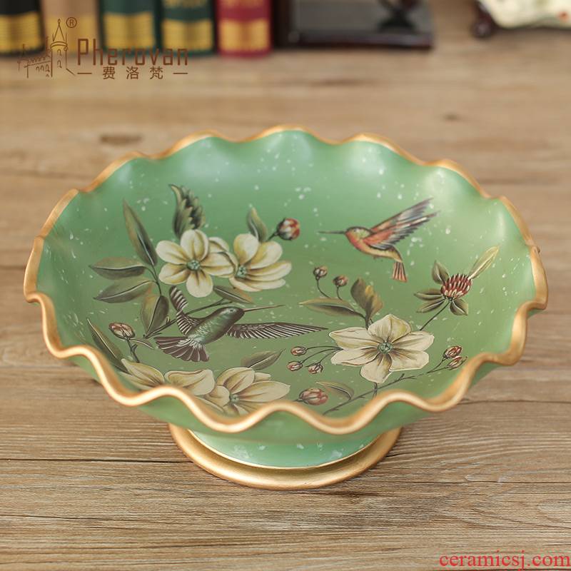 American pastoral made ceramic compote creative candy dishes Europe type restoring ancient ways household act the role ofing is tasted great fruit bowl