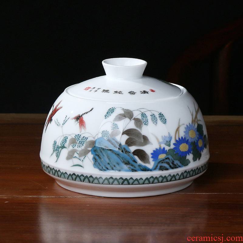 Liling porcelain tea jar airtight jar, mesa jar of wine bookcase household gift store POTS