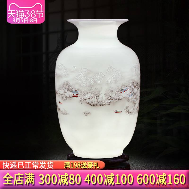 Jingdezhen ceramics floret bottle furnishing articles dried flower arranging flowers sitting room ark, Chinese style home decoration arts and crafts