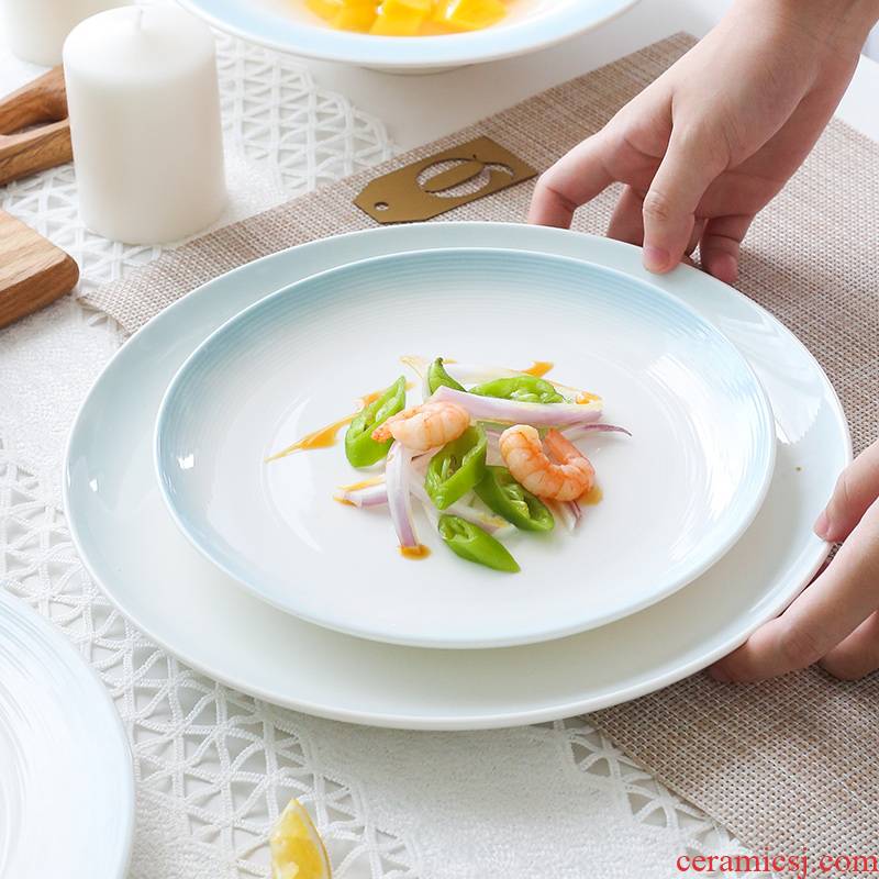 The Nordic tableware contracted creative rainbow such as bowl combined household jobs individual move ceramic bowl plate one