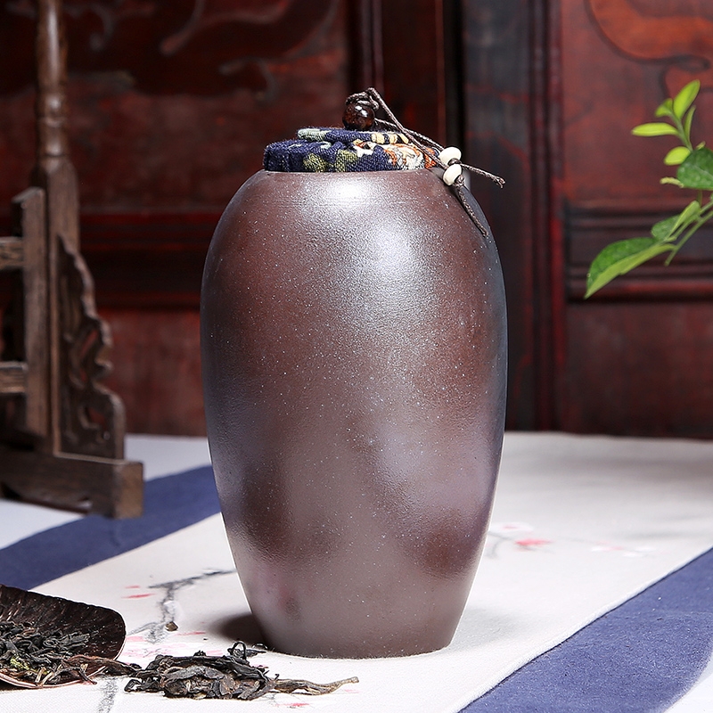 The creator ceramic tea pot large coarse pottery sand to burn your up pu - erh tea cake store 侟 sealing bag in The mail
