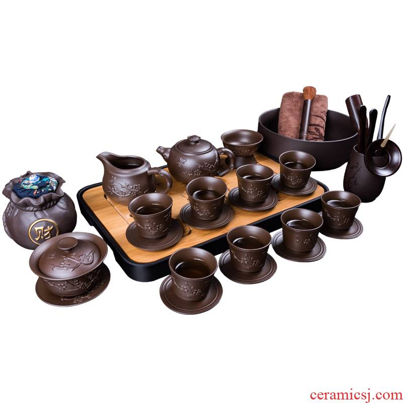 It creative Chinese teapot tea set household contracted ceramic kung fu of a complete set of tea cups tureen