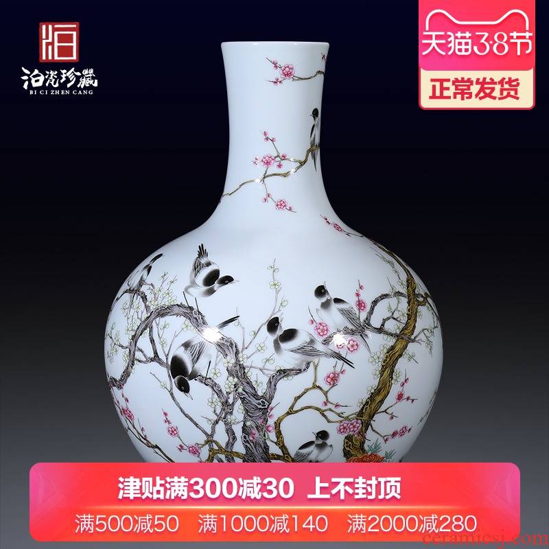 Jingdezhen ceramic imitation the qing qianlong pastel twelve xi celestial large vases, new Chinese style household adornment collection furnishing articles