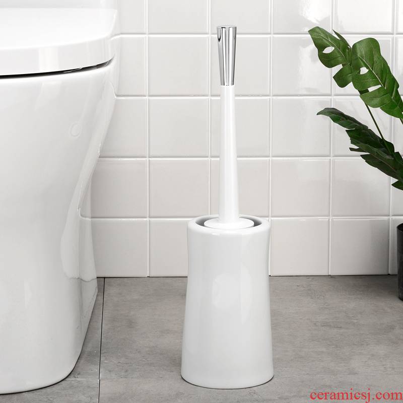 The Swiss brand silk pury spirella shiny ceramic contracted Mali circular toilet brush toilet brush set