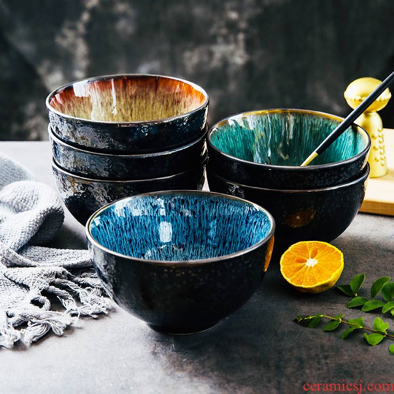 Yuquan planet for a single household jobs the rainbow such use ceramic bowl of soup bowl bowl rainbow such as bowl bowl of students