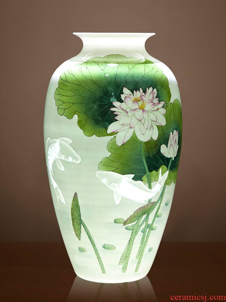 The Master of jingdezhen ceramics from manual hand - made enamel vase Angle of the sitting room porch place, what of the new Chinese style decoration