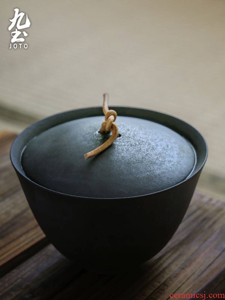 About Nine soil tea tea tureen Japanese thick ceramic tureen lid cup, restore ancient ways of jingdezhen manual large - sized kung fu tea bowls