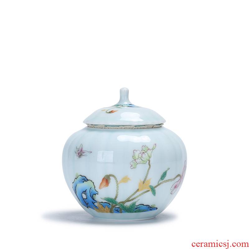 Xin arts margin of ceramic film the qing pu memory storage POTS household utensils to receive sealed as cans small caddy fixings