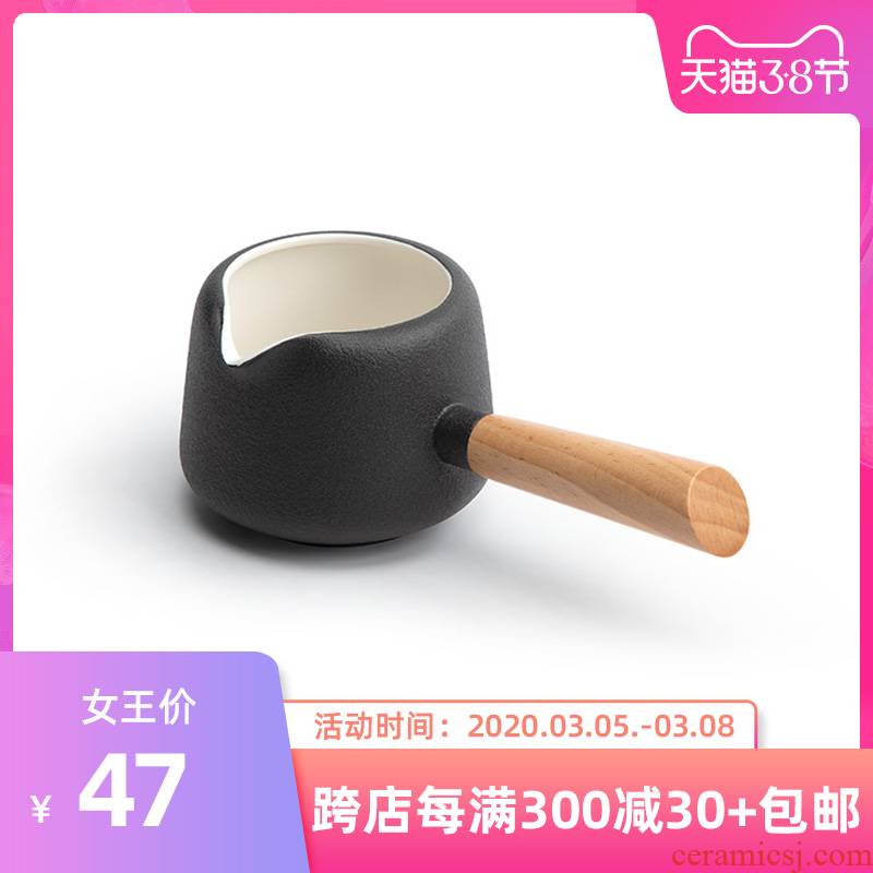 Nanshan Mr Black pottery fair side the kung fu tea cup and cup ceramics parts household tea sea points