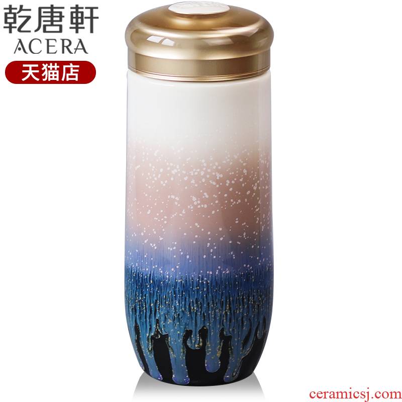 Do Tang Xuan porcelain great perfection snow crystal cup with double insulation creative insulating ceramic keller cup quality goods