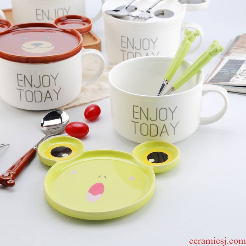 Love graces creative cartoon express animals large ceramic terms rainbow such use Korean take hand side suit