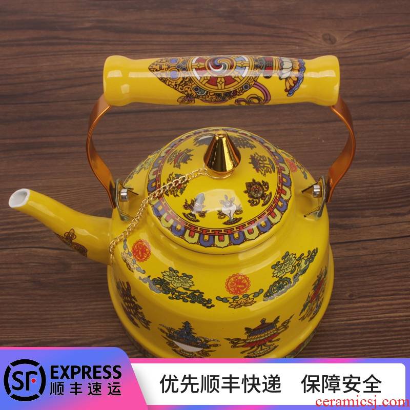 National sweet Buddhism and enamel kettle 2.5 L kettle pot induction cooker general gas