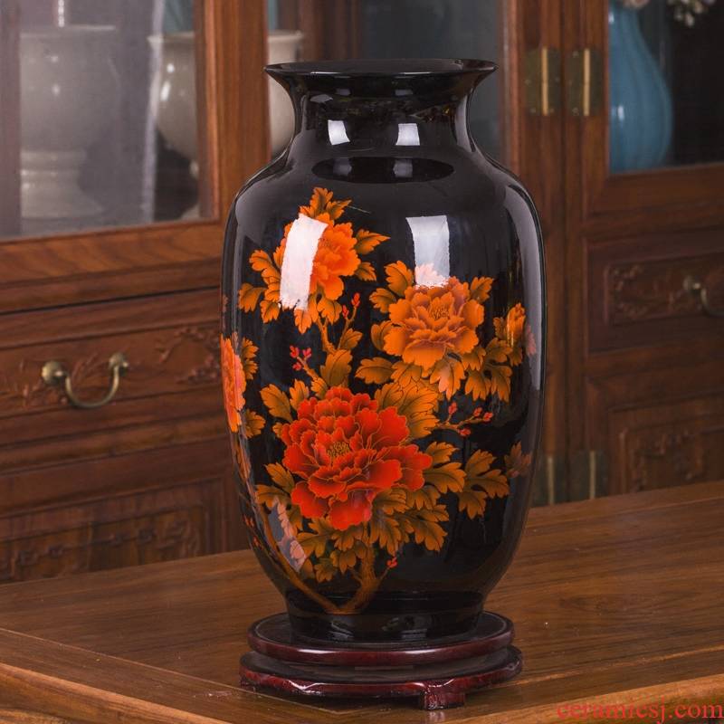 Jingdezhen ceramic ware vase is I and contracted sitting room flower arranging handicraft furnishing articles rich ancient frame decoration decoration