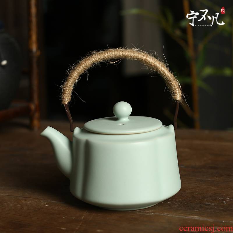 Ning uncommon your up ceramic teapot girder single pot pot of slicing can raise your porcelain tea brands in 320 ml