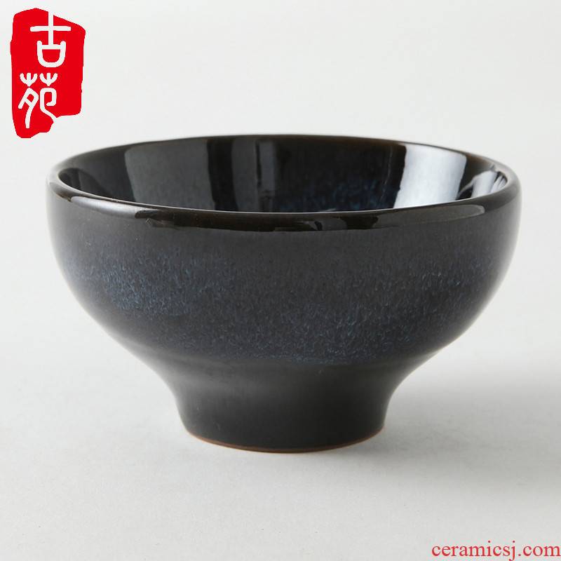 The ancient garden of yixing purple sand coarse pottery kung fu tea set point ceramic tea variable Japanese tea bowl bowl