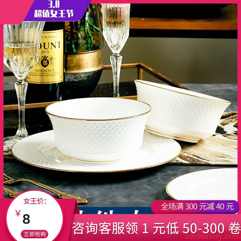 Up Phnom penh high - end dishes ipads China jingdezhen ceramics export simple dishes continental western tableware Korean desserts